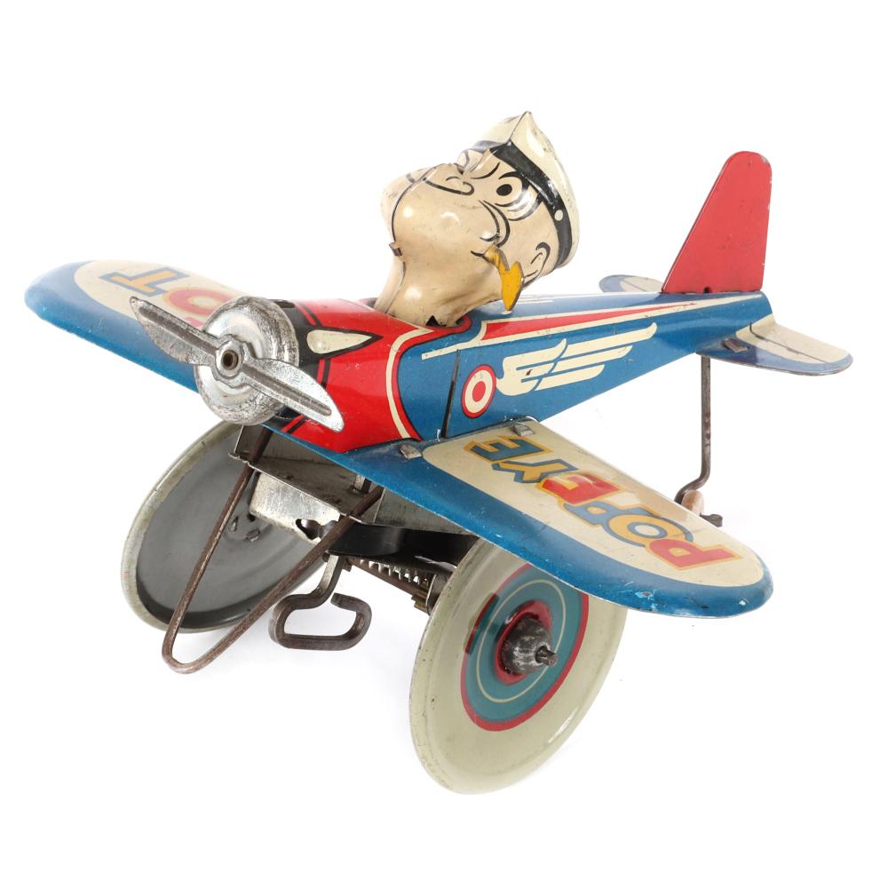 Appraisal: 'S MARX POPEYE THE PILOT WIND UP TIN LITHO AIRPLANE