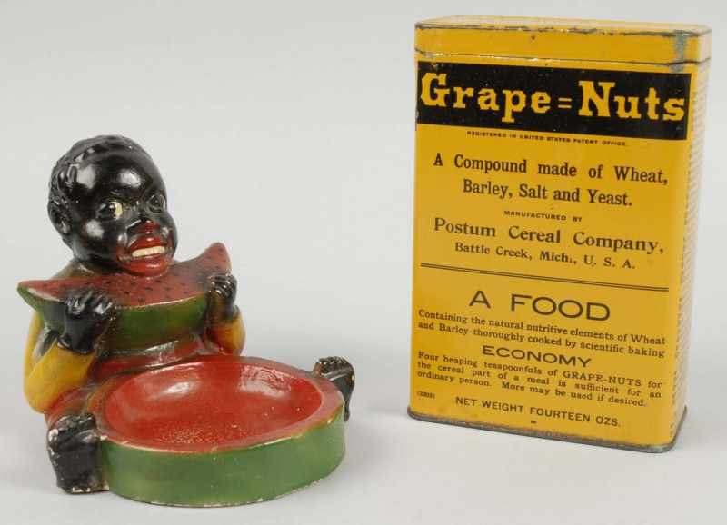 Appraisal: Lot of Advertising Container Ashtray Description Includes one tin Grape