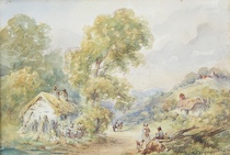 Appraisal: J W Ferguson British th Century A pretty country scene