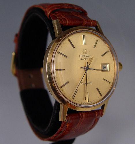 Appraisal: K OMEGA SEAMASTER WRISTWATCH CA Solid K gold case on