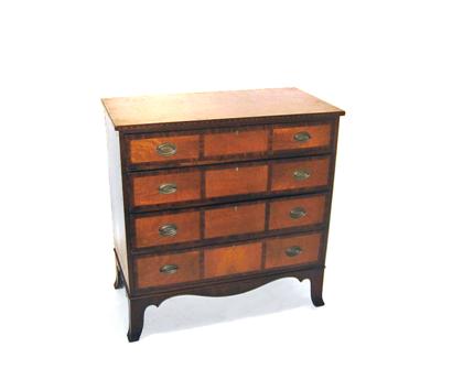 Appraisal: Federal inlaid chest of drawersnew england