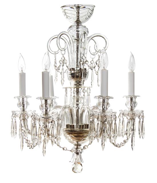 Appraisal: Sale Lot An American Cut Glass Six-Light Chandelier edward f