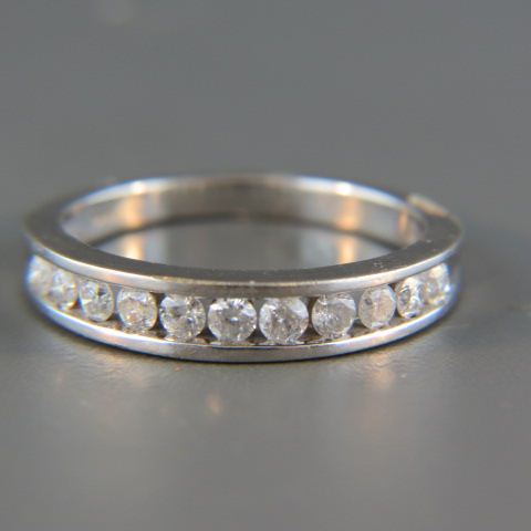 Appraisal: Diamond Band round diamonds totaling carat in k white gold