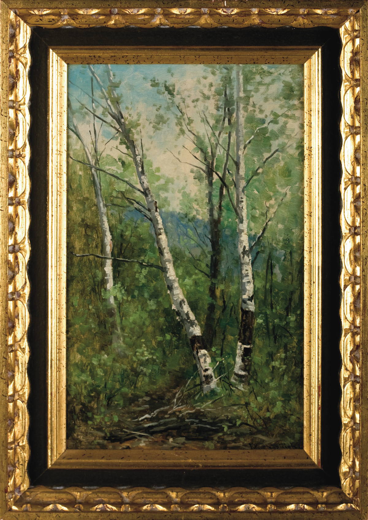 Appraisal: FRANK H SHAPLEIGH AMERICAN - BIRCHES AT JACKSON NEW HAMPSHIRE