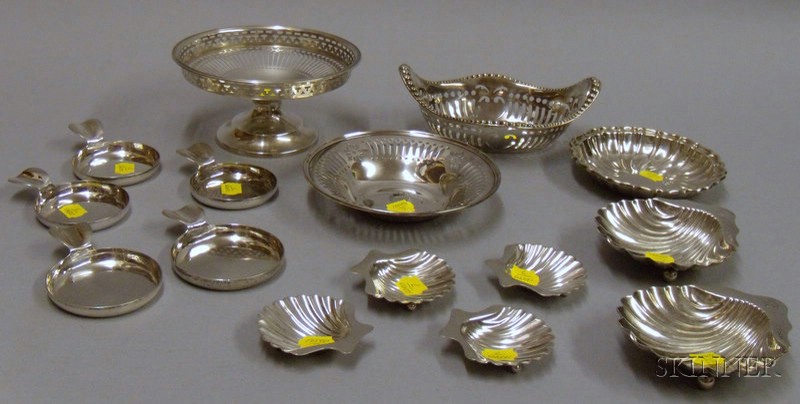 Appraisal: Fifteen Sterling Silver Table Articles including a Gorham dish a