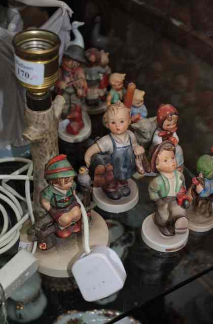 Appraisal: NINE VARIOUS GOEBEL FIGURES