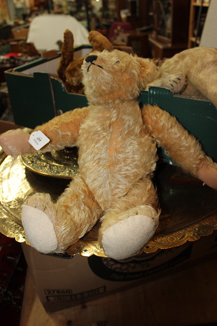 Appraisal: AN OLD PLUSH COVERED TEDDY BEAR high