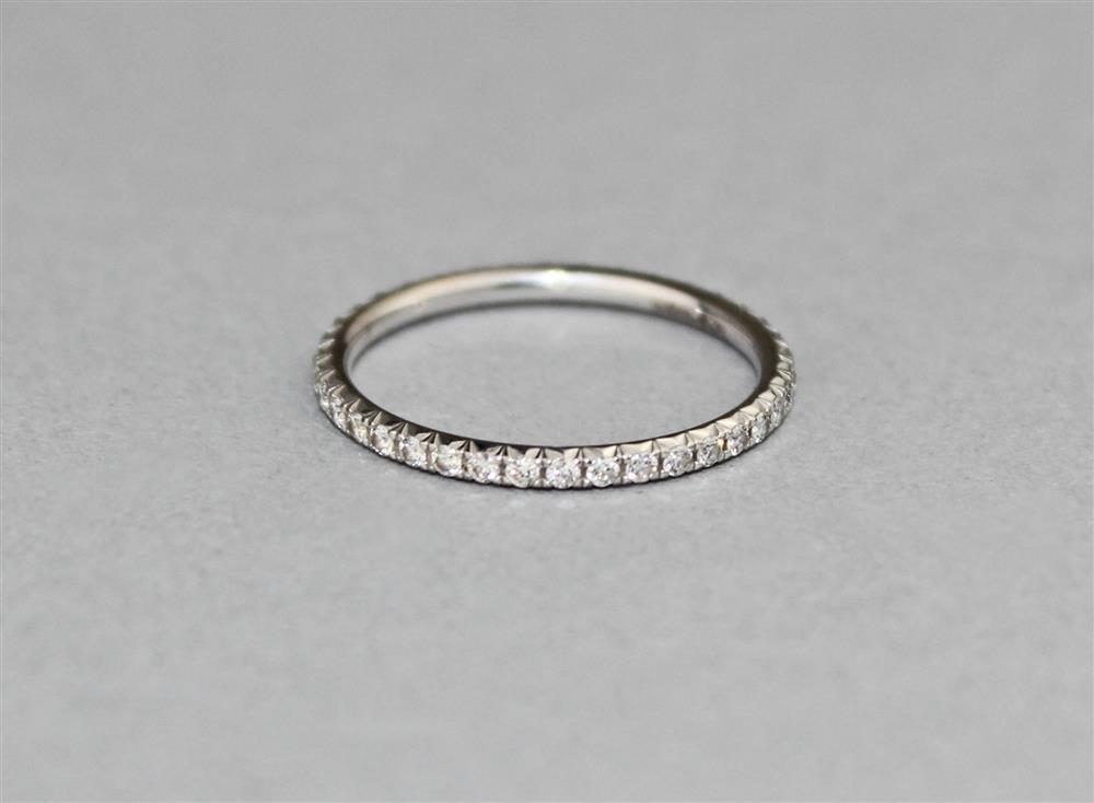 Appraisal: TIFFANY 'METRO' KT WHITE GOLD AND DIAMOND WEDDING BAND the