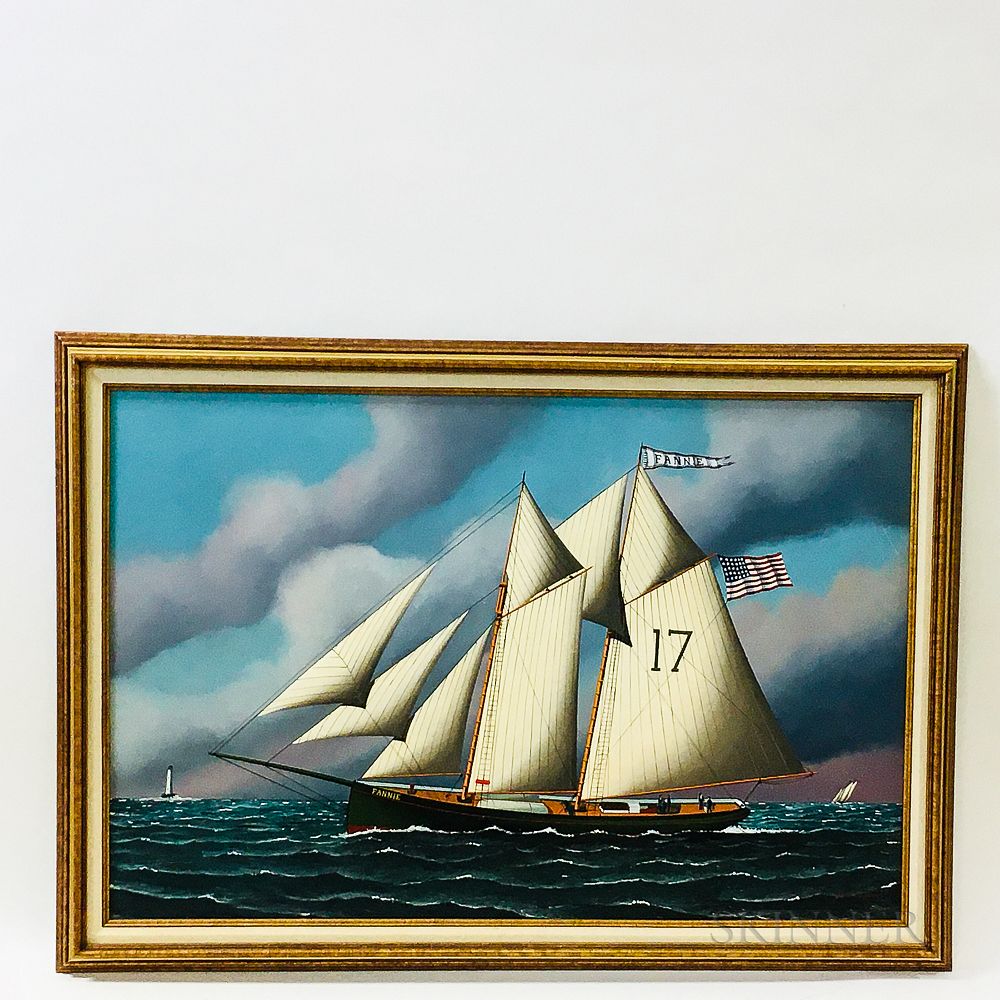 Appraisal: Jerome Howes American b Portrait of the Ship Fannie Jerome