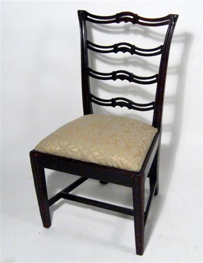 Appraisal: Chippendale mahogany ribbon back side chair third quarter th century