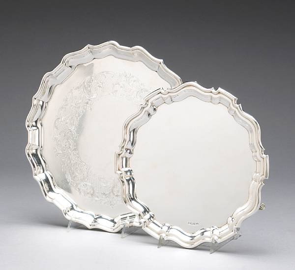 Appraisal: Property of another owner The salver diameter in the tray