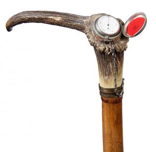 Appraisal: Physician s System Cane- Ca - A large stag handle