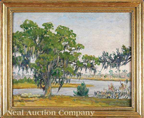 Appraisal: William Woodward American - Live Oak with Moss - Biloxi