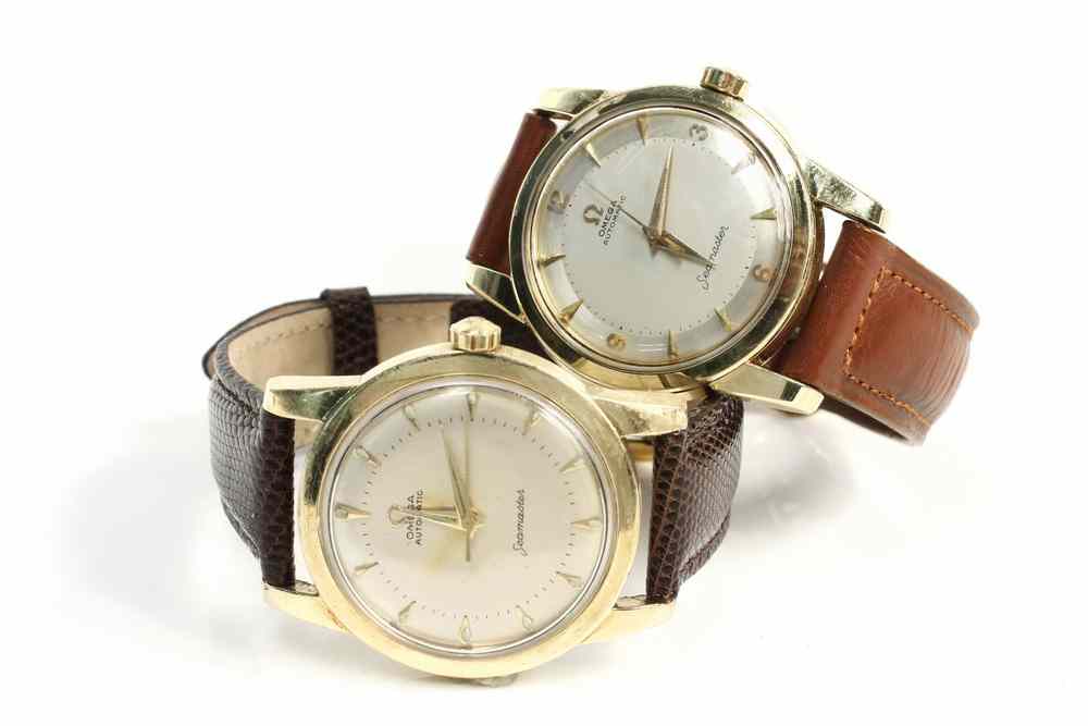 Appraisal: GENT'S WATCHES - Gold filled Omega Seamaster Automatic wristwatches one