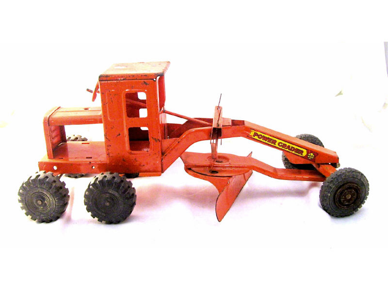 Appraisal: Marx Power Grader Pressed steel with original orange paint Owners