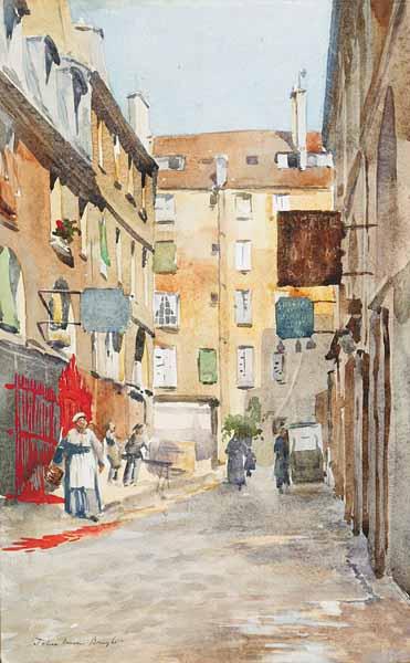 Appraisal: John Irwin Bright American Pennsylvania - Parisian Street Scene signed