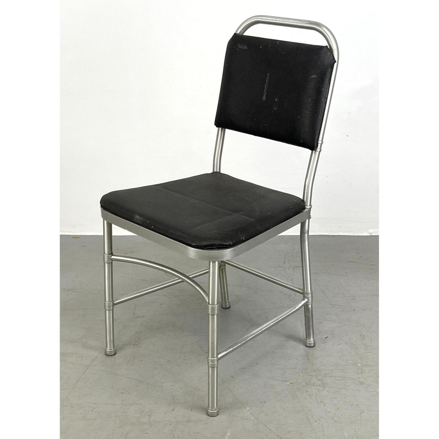 Appraisal: Warren MacArthur Side Chair Aluminum Dimensions H inches W inches