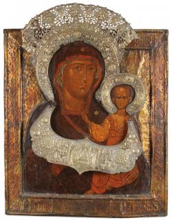 Appraisal: A FINE RUSSIAN ICON TH CENTURY A LARGE AND FINE