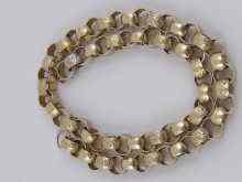 Appraisal: A gilt metal tests silver necklace approx cm long