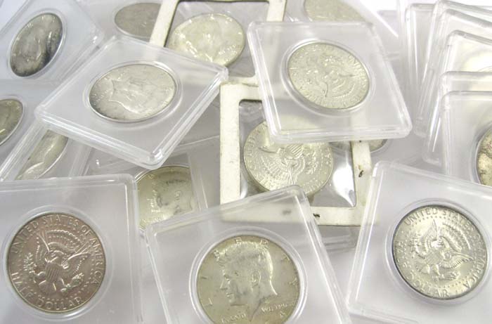 Appraisal: A COLLECTION OF THIRTY U S SILVER KENNEDY HALF DOLLARS