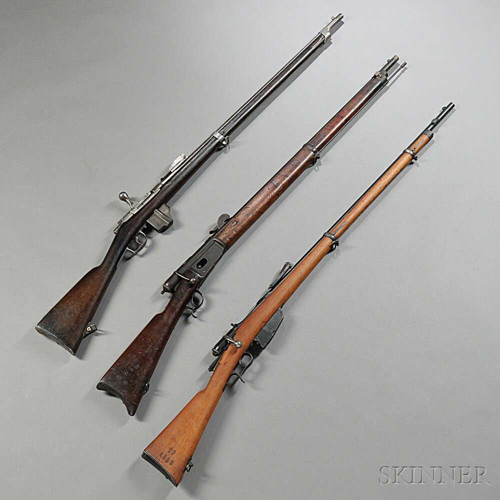 Appraisal: Three Continental Bolt Action Rifles c late th century a