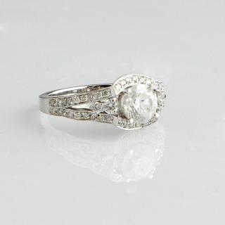 Appraisal: Lady's K White Gold Dinner Ring with a round Lady's