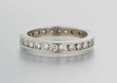 Appraisal: A Diamond Eternity Ring k white gold eternity band features