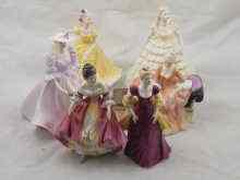 Appraisal: Four Doulton figurines Ninette Loretta Southern Belle and Reverie together