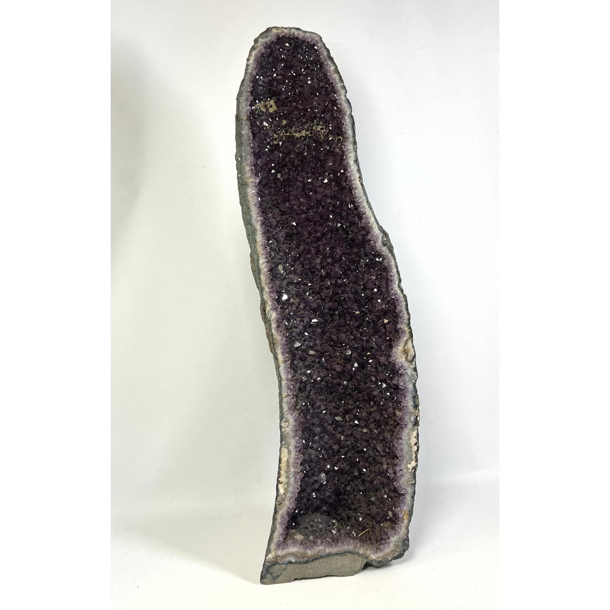 Appraisal: inch Tall Brazilian Amethyst Geode Amethyst Crystal Chimney Natural Mineral