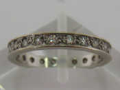 Appraisal: A diamond eternity ring set overall with eight cuts the