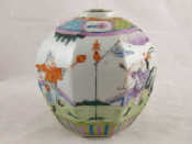 Appraisal: An octagonal Chinese ceramic vase the shape similar to a