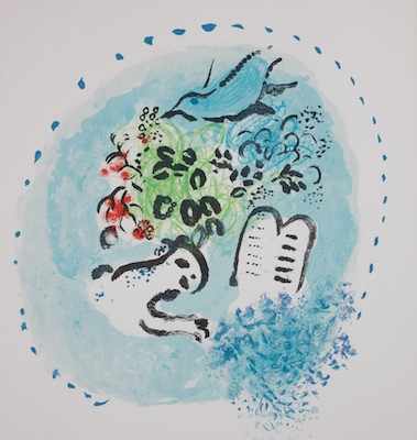 Appraisal: Marc Chagall Russian French - Chapter heading from Twelve Sketches