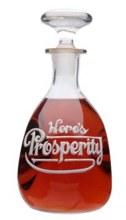 Appraisal: Here's Prosperity Enameled Whiskey Bottle Original top Circa Excellent -