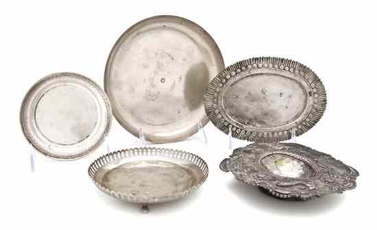 Appraisal: A Collection of Silver Articles comprising a Turkish silver bowl