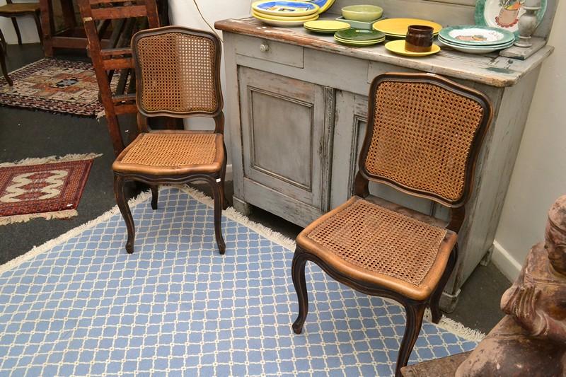 Appraisal: SIX FRENCH RATTAN DINING CHAIRS SIX FRENCH RATTAN DINING CHAIRS