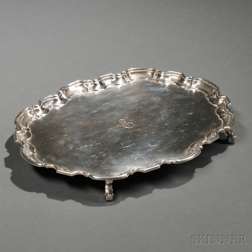 Appraisal: Elizabeth II Sterling Silver Salver London - maker's mark T