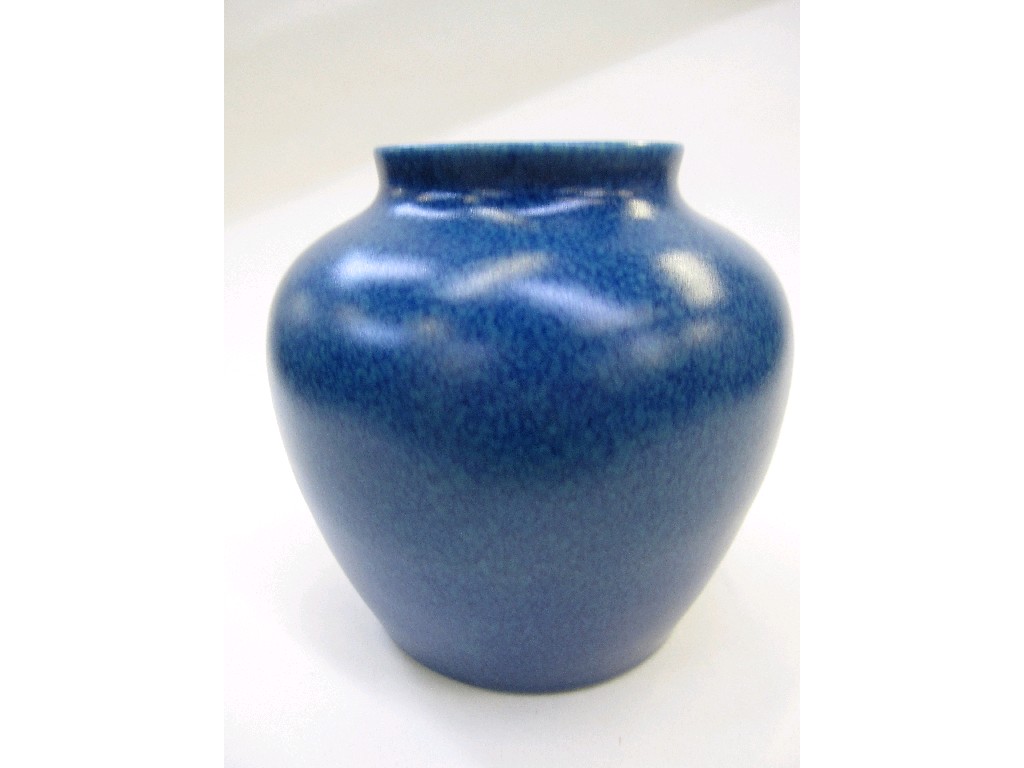 Appraisal: Royal Lancastrian vase with mottled blue glaze