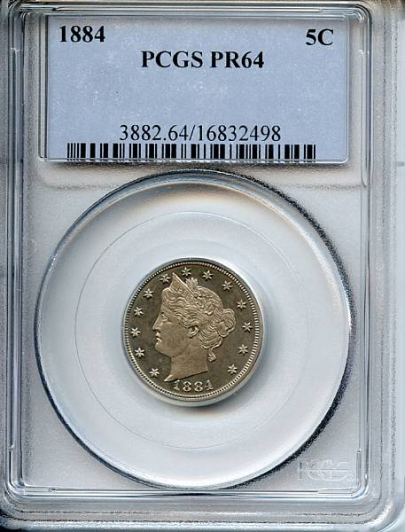 Appraisal: C Proof PCGS Bright save for a dusting of gold