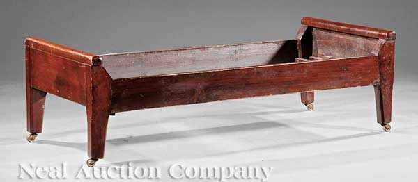 Appraisal: A Southern Walnut Trundle Bed th c head and footboard