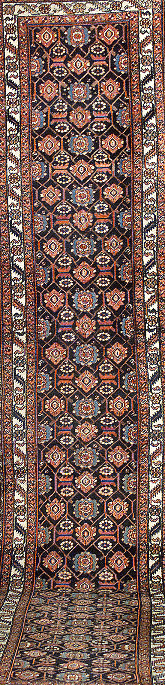 Appraisal: Northwest Persian Rug Late th Century Blue ground with rosette