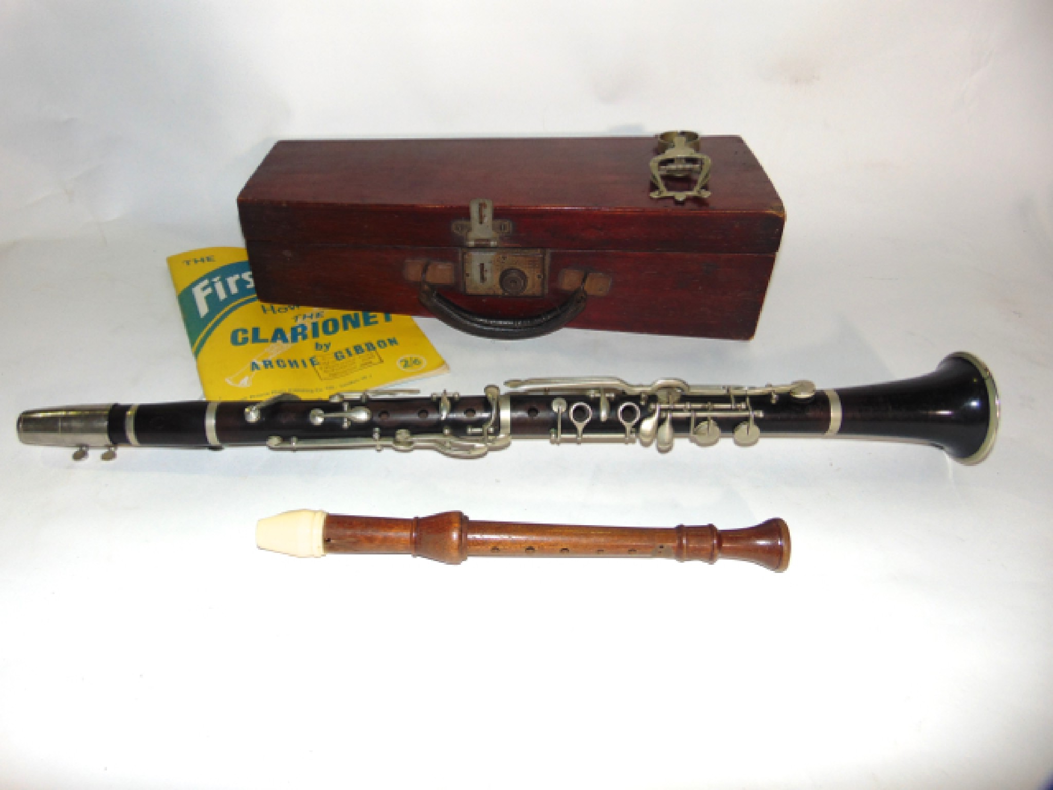 Appraisal: An old French clarinet stamped indistinctly Made in Paris London