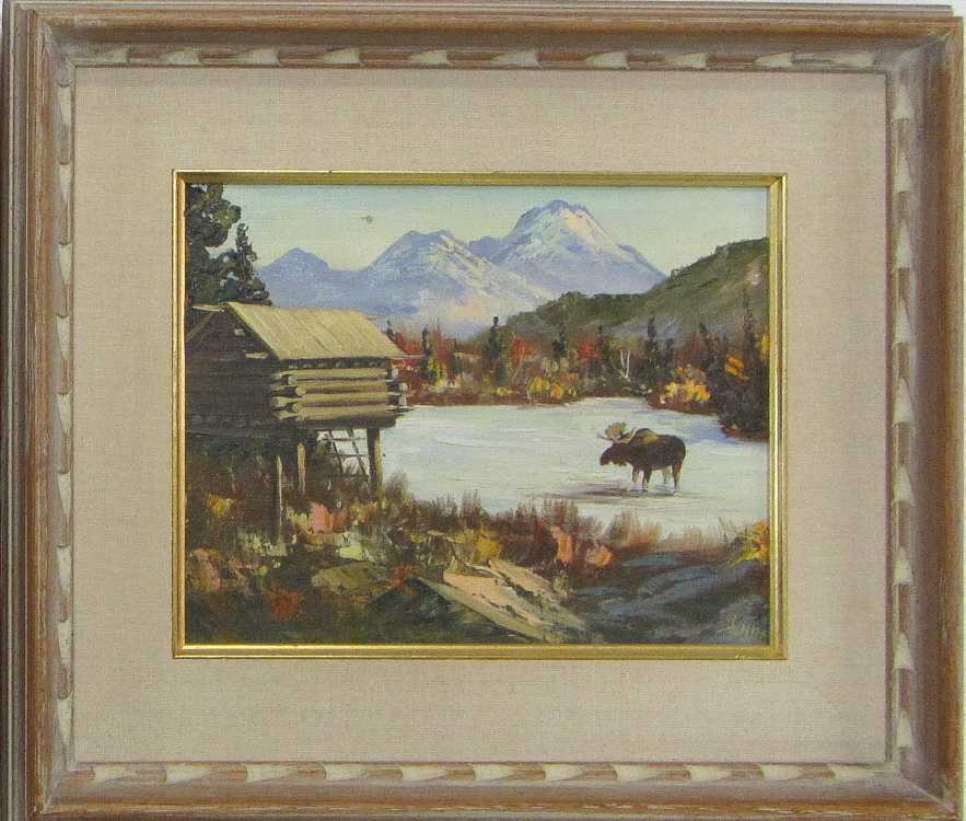 Appraisal: ELLEN HENNE GOODALE OIL ON BOARD Alaska - Alaskan landscape