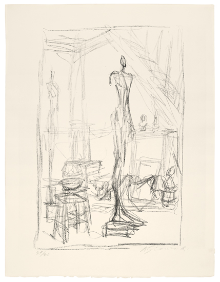 Appraisal: ALBERTO GIACOMETTI Sculptures Lithograph x mm x inches full margins