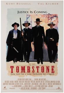 Appraisal: Tombstone Hollywood Pictures Double sided one sheet x Four copies