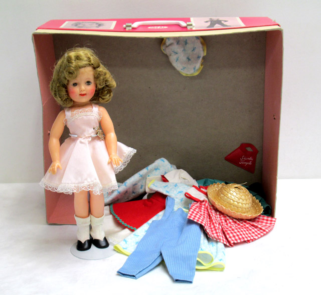 Appraisal: SHIRLEY TEMPLE BOXED IDEAL DOLL with deep carrying case box