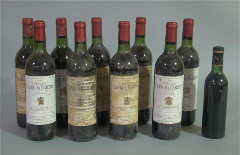 Appraisal: TEN BOTTLES OF WINE Includes one bottle of Chateau Lafon-Rochet