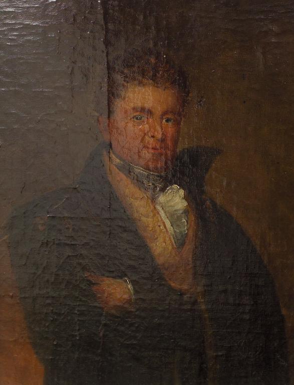 Appraisal: ENGLISH SCHOOL EARLY th CENTURY PORTRAIT OF A REGENCY GENTLEMAN