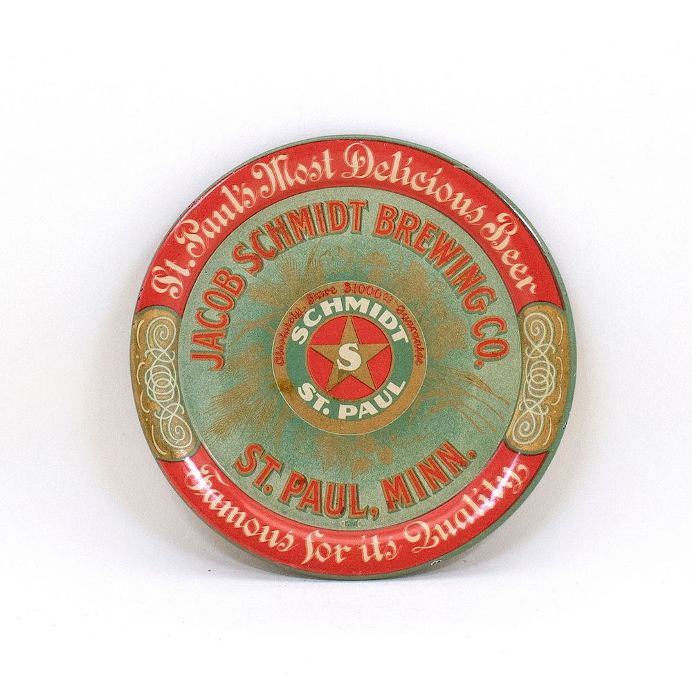 Appraisal: Jacob Schmidt St Pauls Most Delicious Tip Tray Reference n