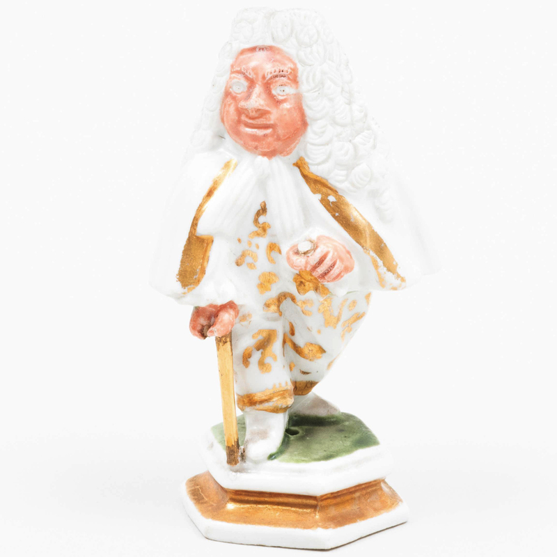 Appraisal: Early Meissen Gilt-Decorated Porcelain Figure of a Dwarf After Jacques