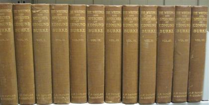 Appraisal: vols Burke Edmund The Writings and Speeches New York J